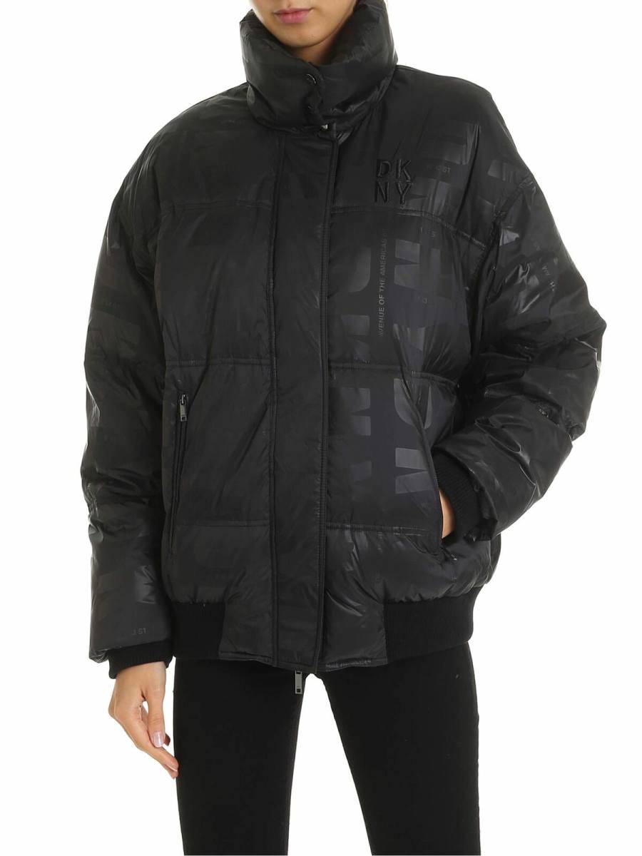 Dkny Manteau Rembourré - Noir