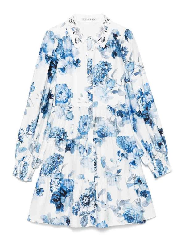 Alice+Olivia Robe Courte - Bleu