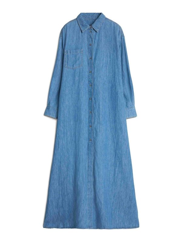 7 For All Mankind Maxi Robe - Bleu