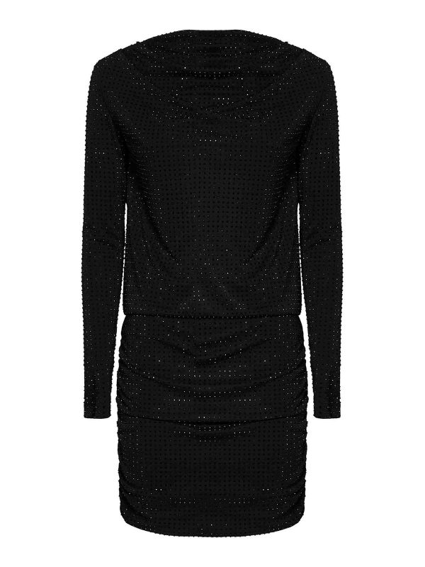 Versace Jeans Couture Robe Au Genou - Noir