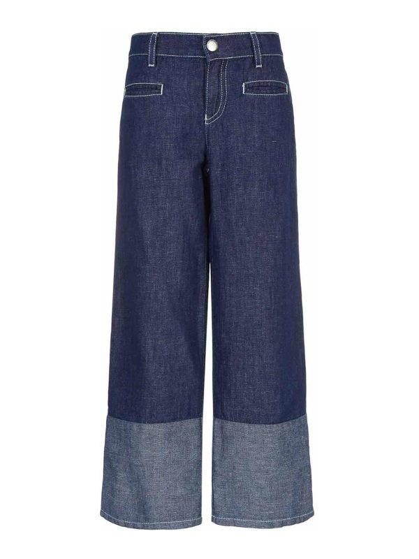 Emporio Armani Jean Bootcut - Bleu