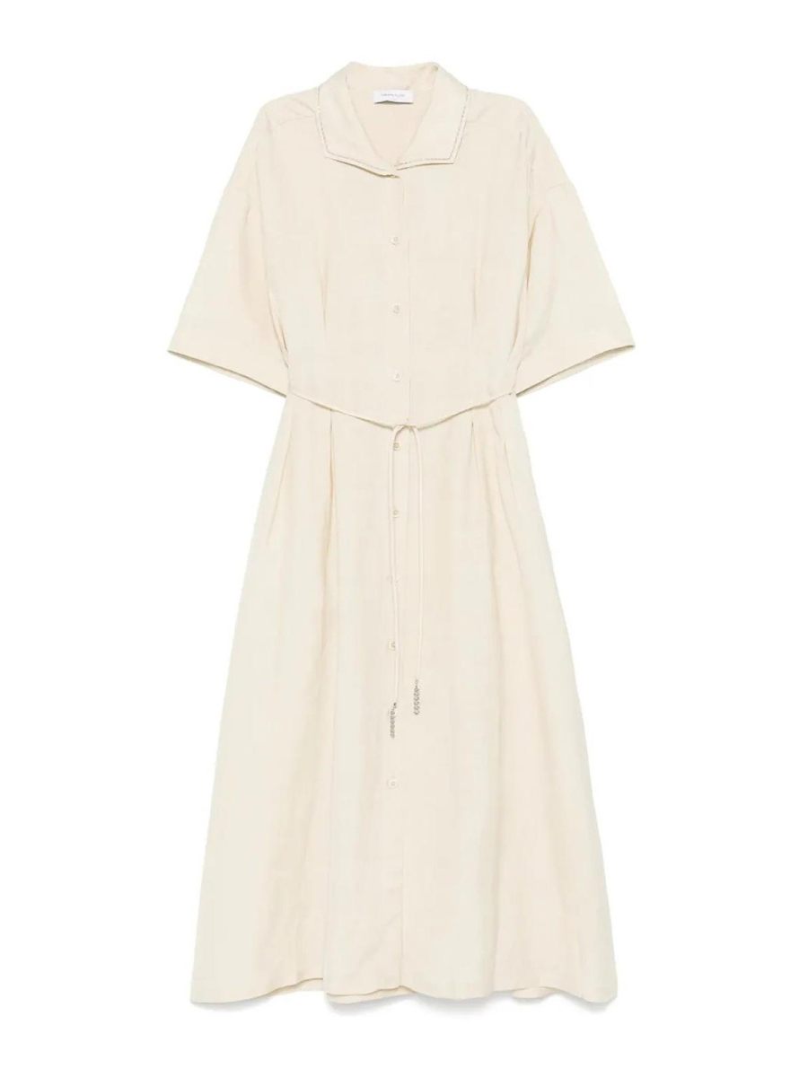 Fabiana Filippi Robe Au Genou - Beige