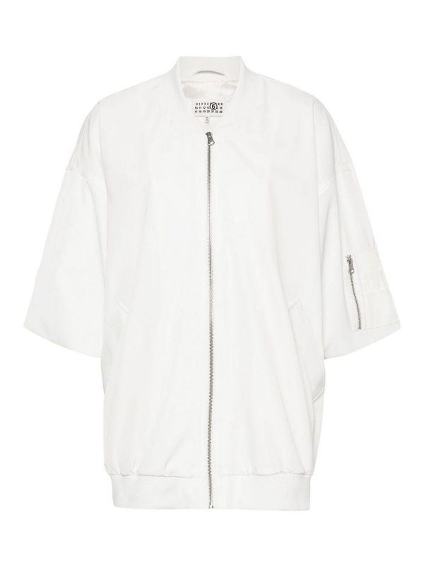 MM6 Maison Margiela Bomber - Blanc