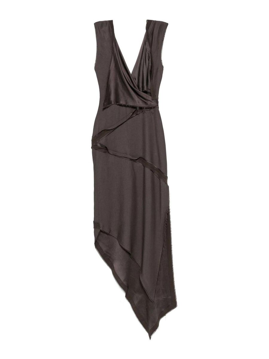 The Attico Robe Au Genou - Marron
