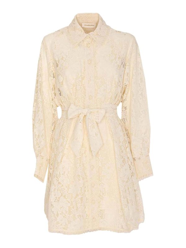 Zimmermann Robe Courte - Blanc