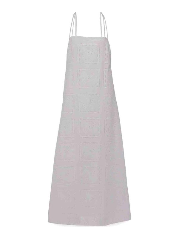 Tory Burch Robe Au Genou - Blanc