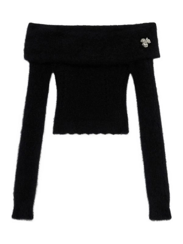 Blumarine Pull Col Rond - Noir