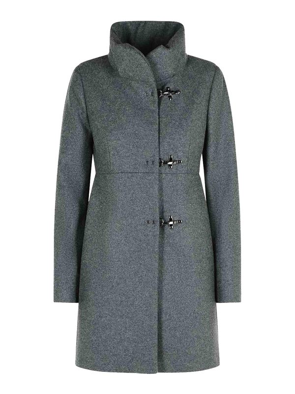 Fay Manteau Au Genou - Gris