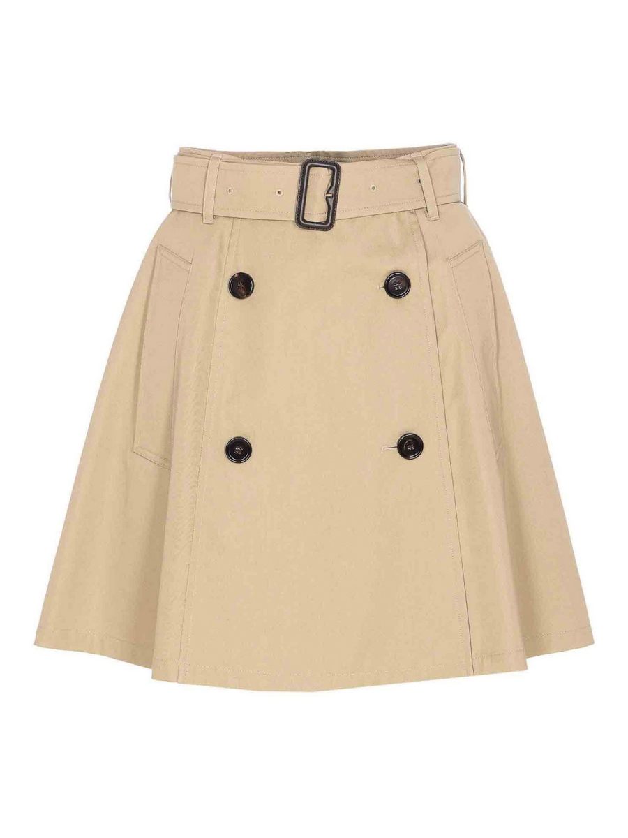 Burberry Jupe Midi - Beige