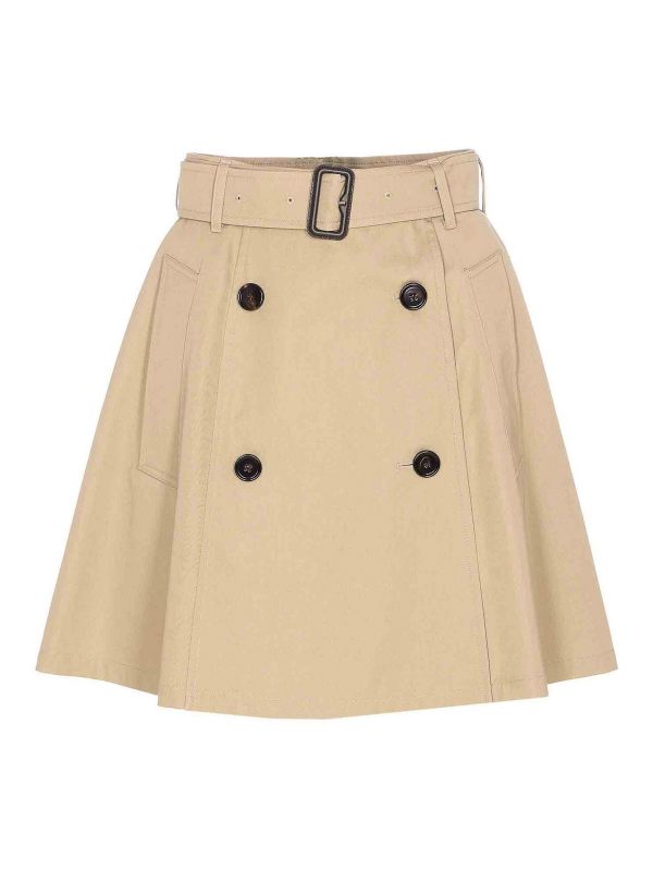 Burberry Jupe Midi - Beige