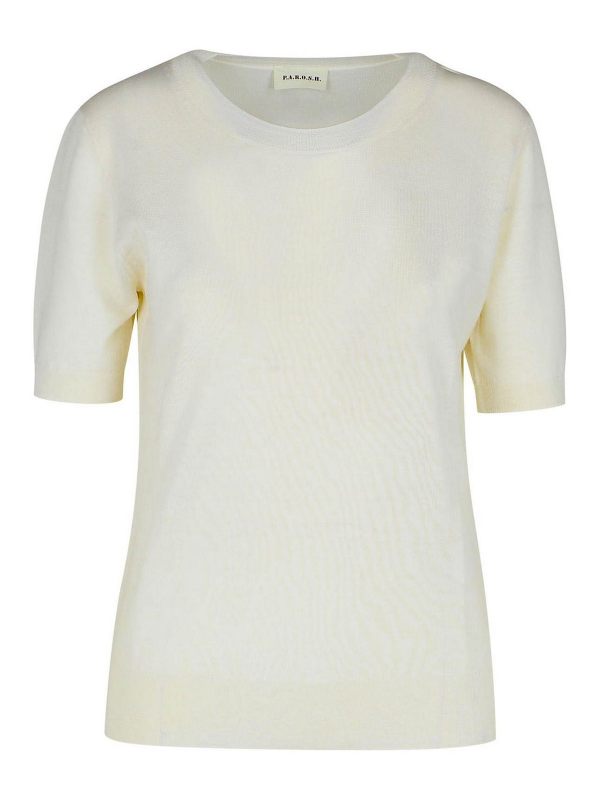 P. A.R. O.S. H. Pull Col Rond - Crème