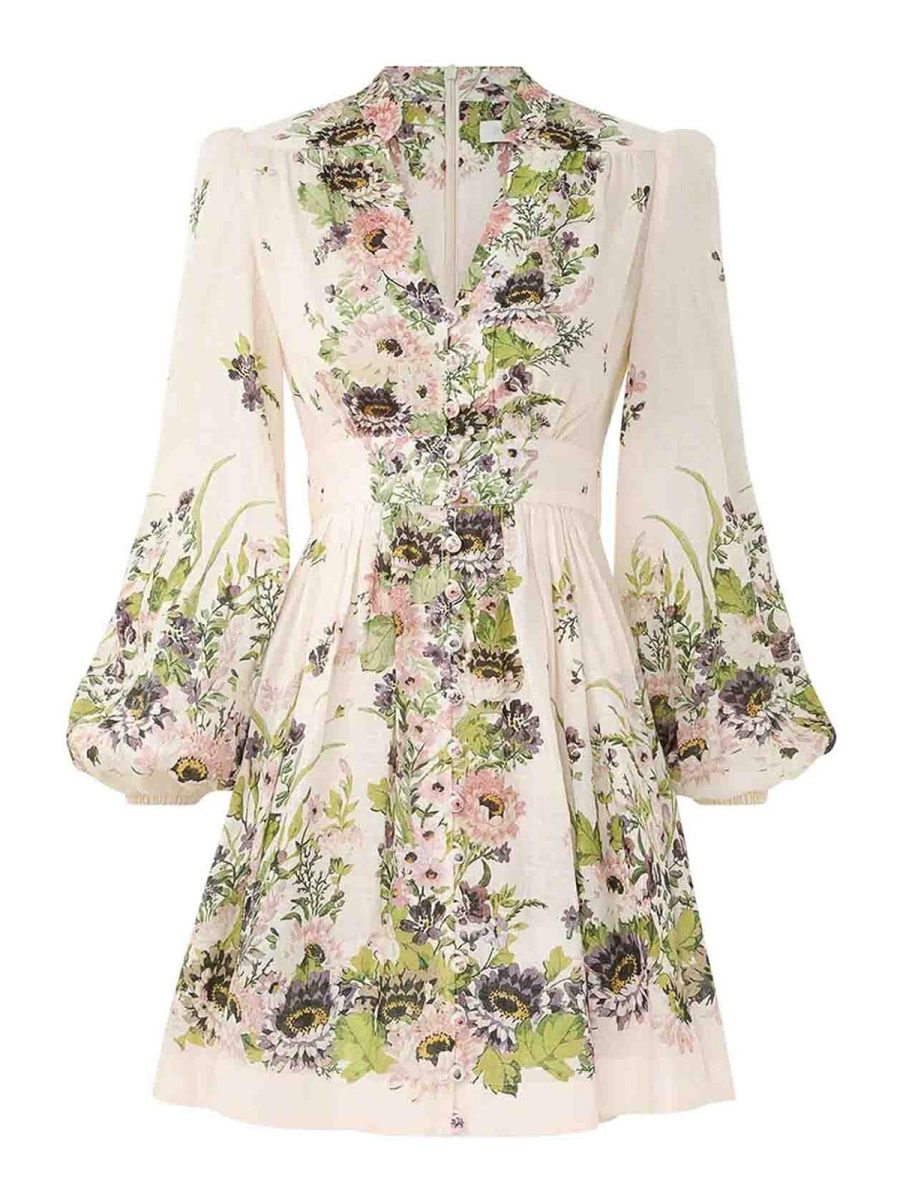 Zimmermann Robe Courte - Multicolore