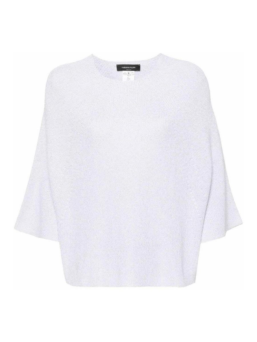 Fabiana Filippi Pull Col Rond - Blanc