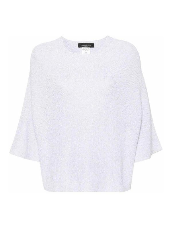 Fabiana Filippi Pull Col Rond - Blanc
