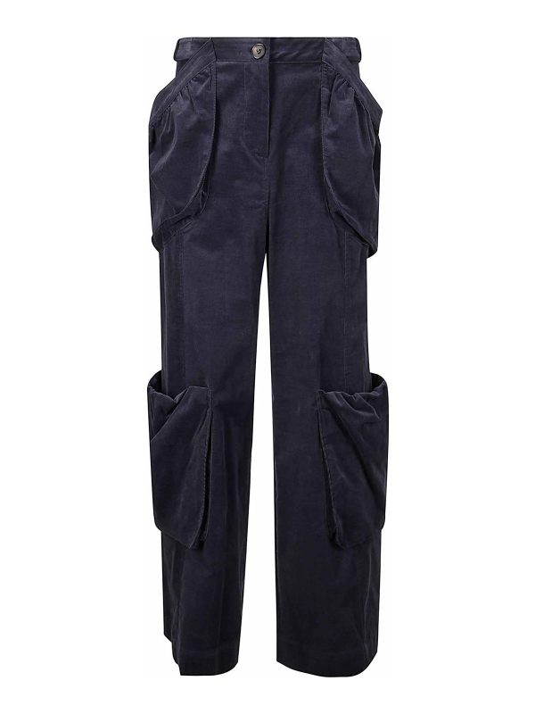 Low Classic Pantalons Décontractés - Bleu Foncé