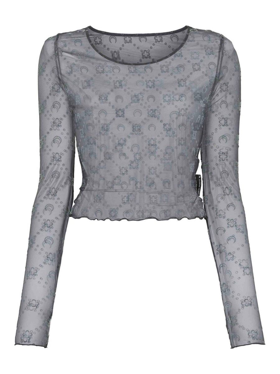 Marine Serre Top - Gris