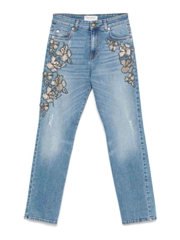Ermanno Firenze Jean Bootcut - Bleu