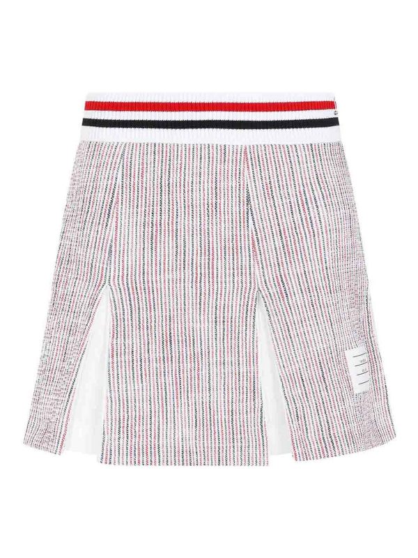 Thom Browne Jupe Midi - Blanc