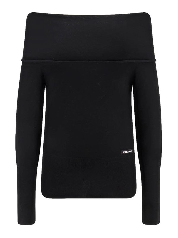 Pinko Pull Col Bateau - Noir