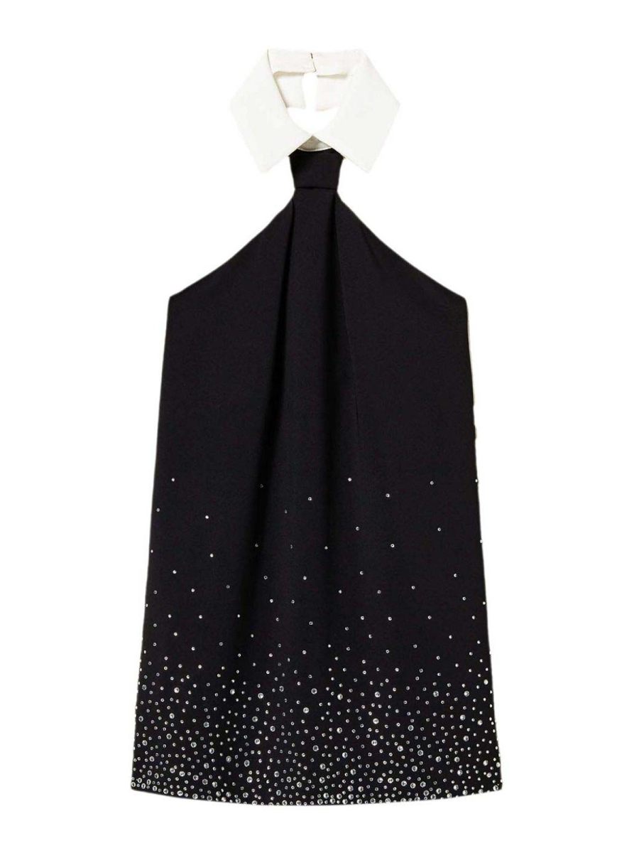 Twinset Robe Au Genou - Noir