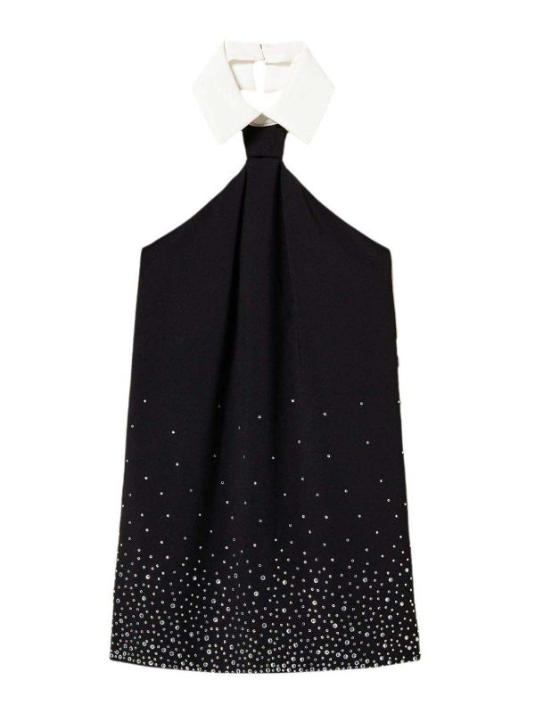 Twinset Robe Au Genou - Noir