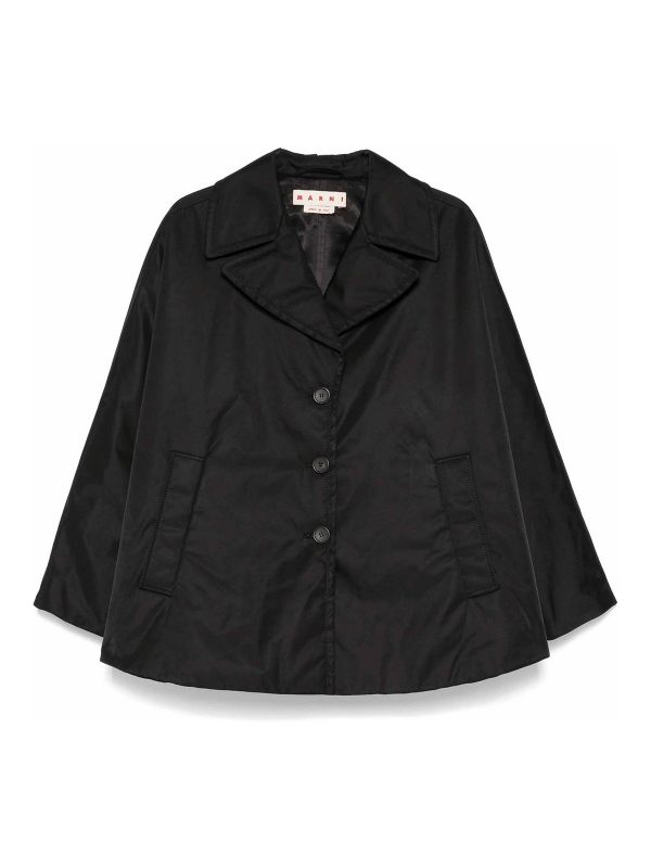 Marni Manteau Court - Noir