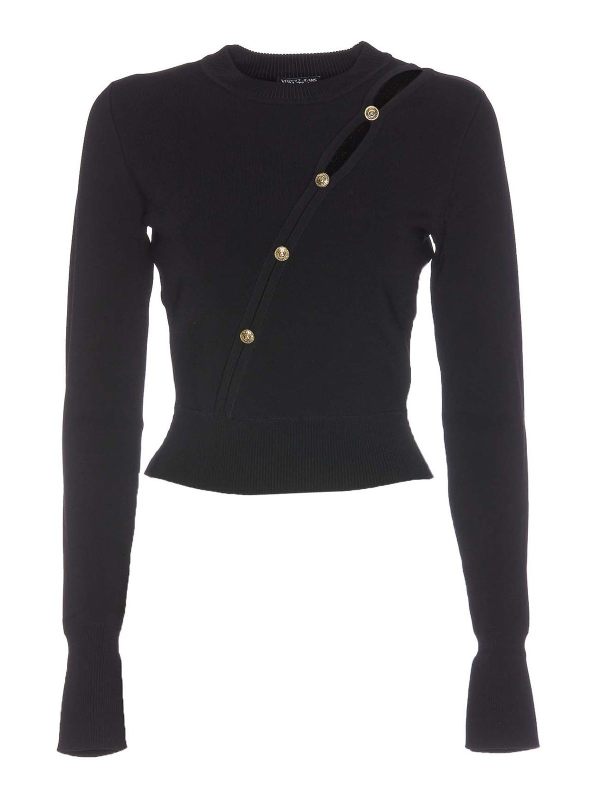 Versace Jeans Couture Pull Col Rond - Noir