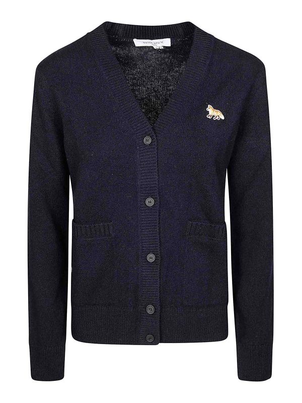 Maison Kitsuné Cardigan - Bleu
