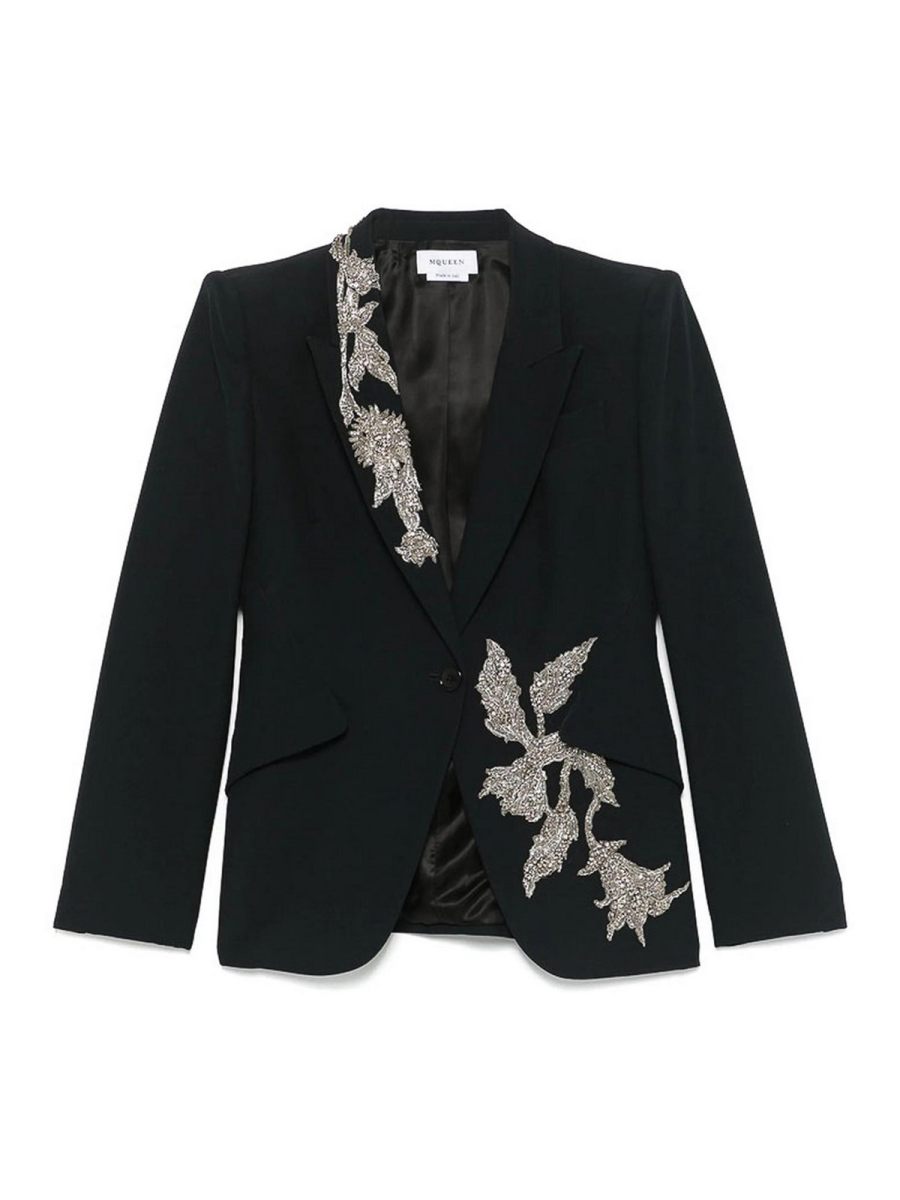 Alexander Mcqueen Manteau Au Genou - Noir
