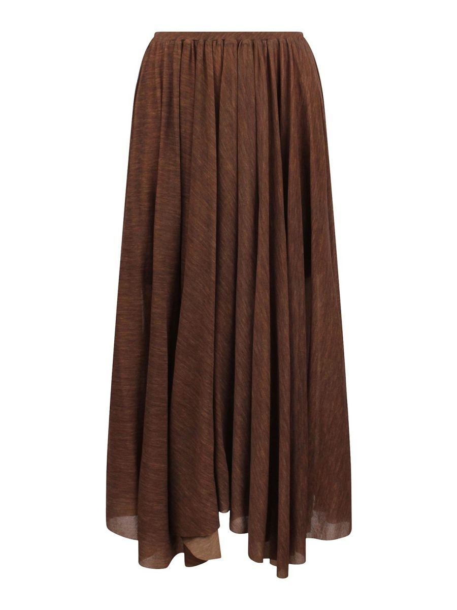 Philosophy di Lorenzo Serafini Jupe Midi - Marron