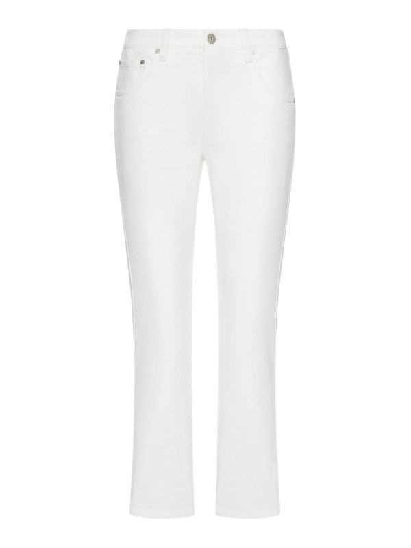 Brunello Cucinelli Pantalons Décontractés - Blanc