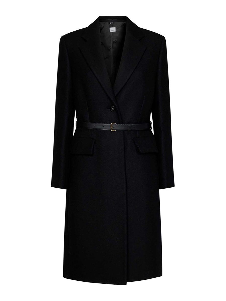 Burberry Manteau Court - Noir