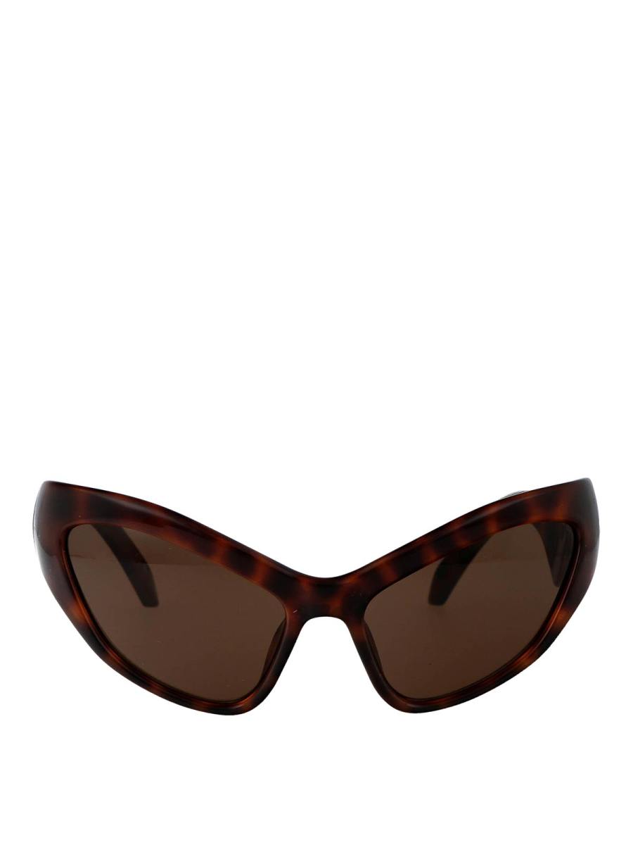 Balenciaga Lunettes De Soleil - Marron