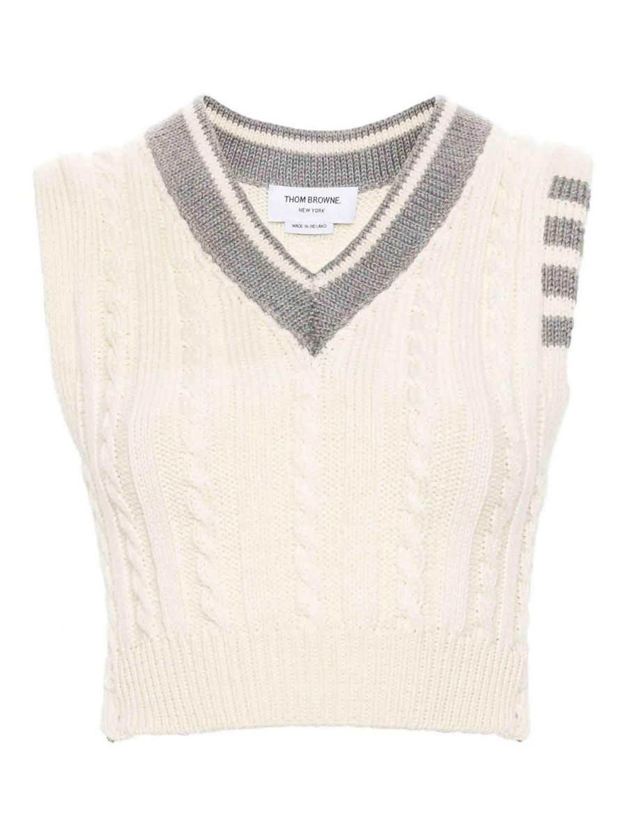 Thom Browne Gilet - Blanc