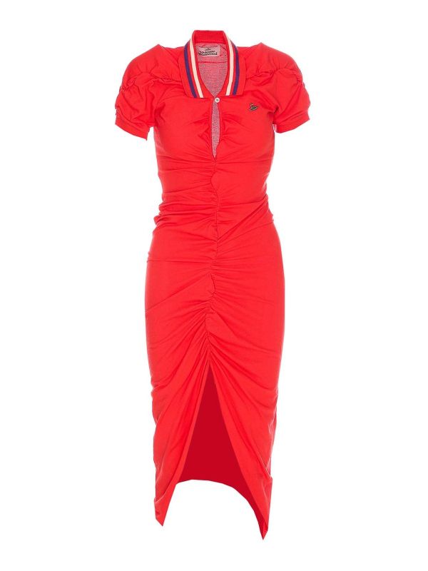 Vivienne Westwood Robe Au Genou - Rouge