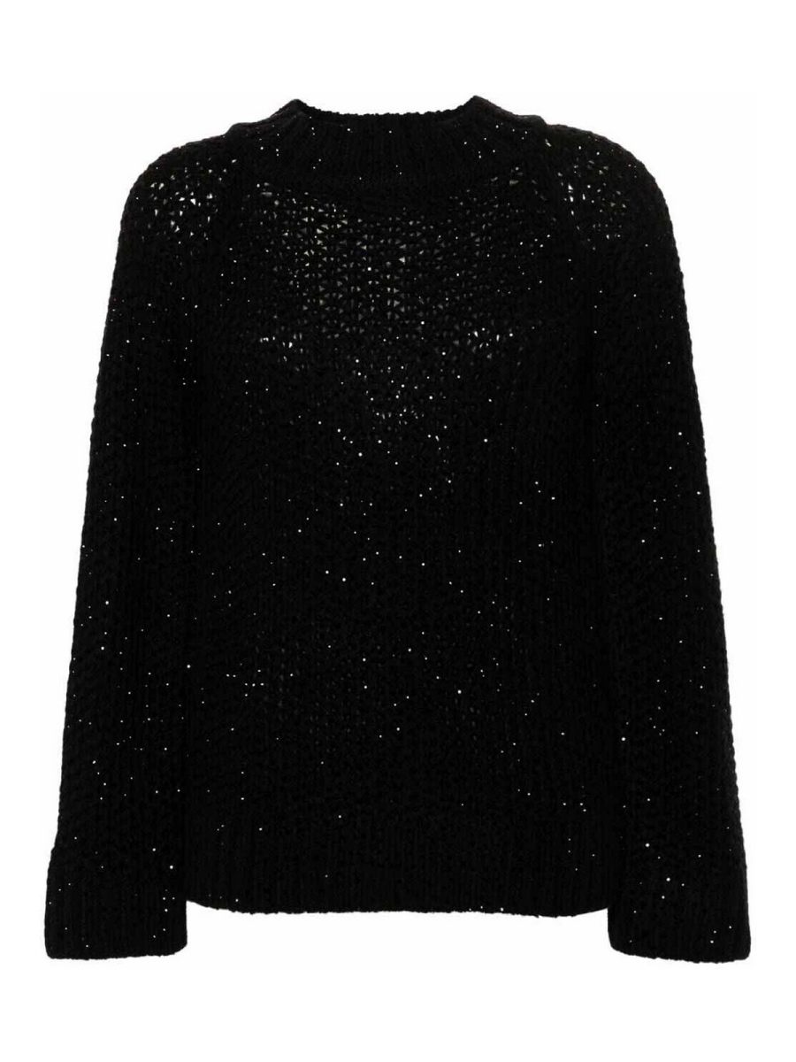 Ermanno Scervino Pull Col Rond - Noir