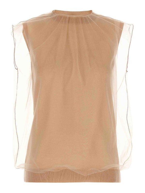Fabiana Filippi Top - Couleur Chair