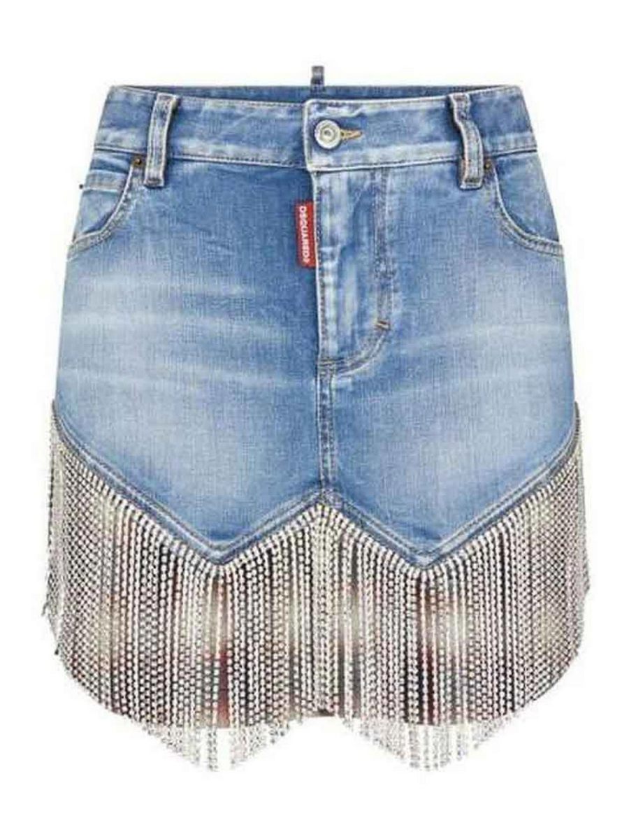 Dsquared2 Jupe Midi - Bleu
