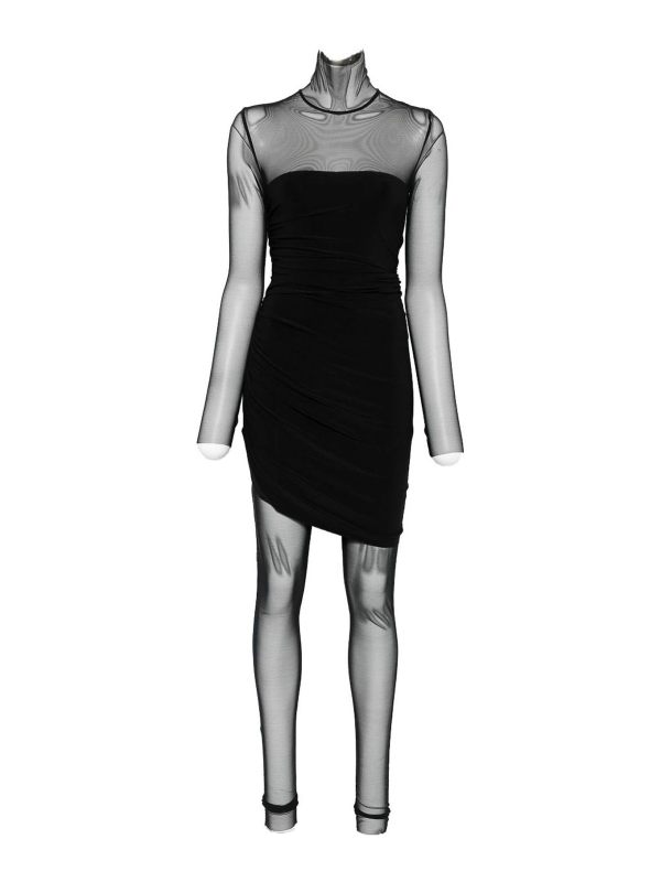 Norma Kamali Robe Au Genou - Noir