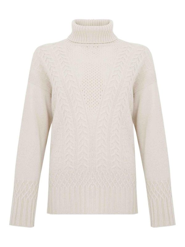 D. Exterior Pull Col Rond - Blanc