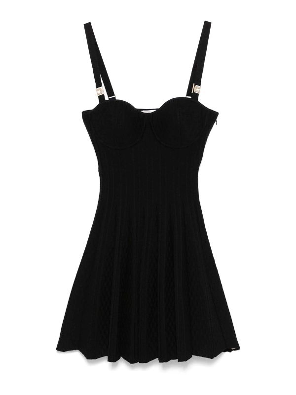 Elisabetta Franchi Robe Courte - Noir