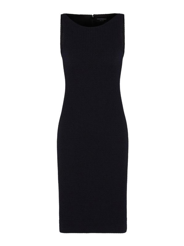 Emporio Armani Robe Au Genou - Noir