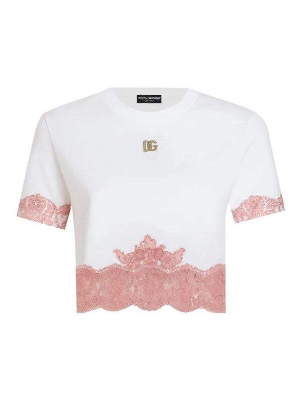 Dolce & Gabbana Pull Col Rond - Blanc