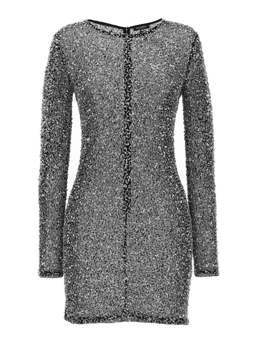 Retrofête Robe Courte - Noir