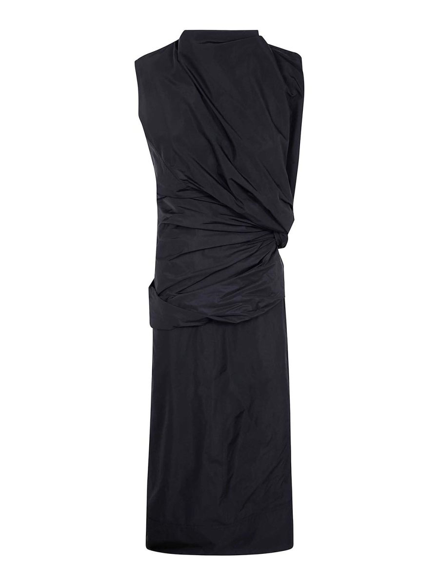 Jil Sander Robe Au Genou - Noir