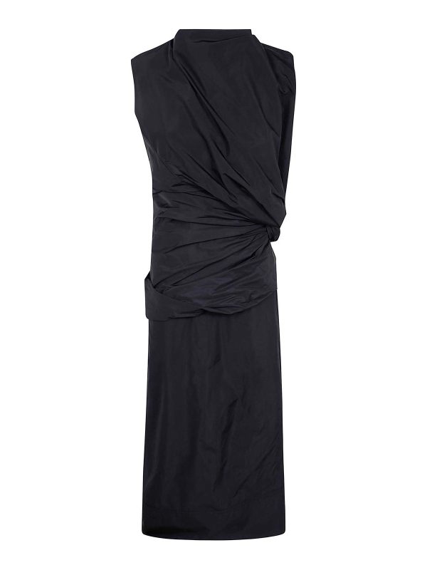 Jil Sander Robe Au Genou - Noir