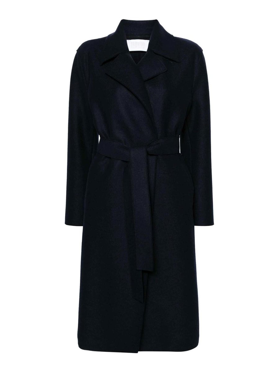 Harris Wharf London Manteau Court - Bleu Foncé