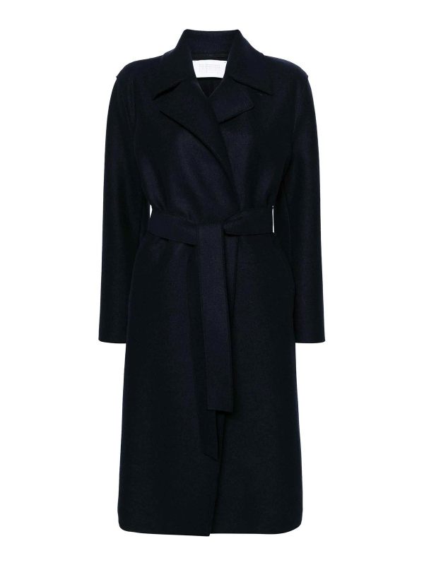 Harris Wharf London Manteau Court - Bleu Foncé