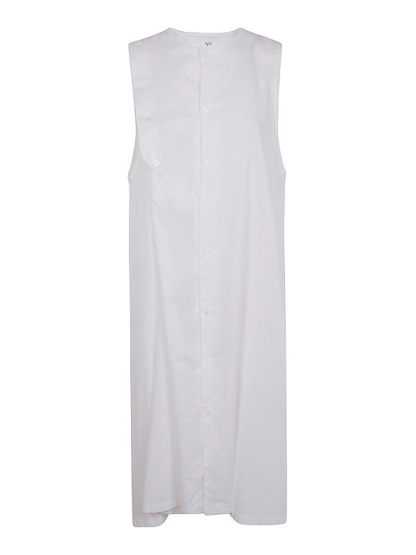 Y'S Robe Au Genou - Blanc