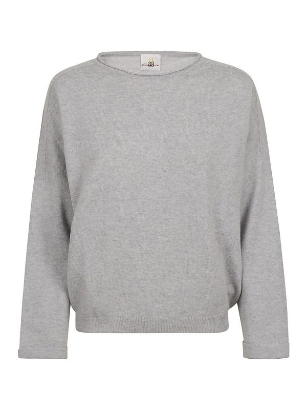 Eleven88 Pull Col Rond - Gris Clair
